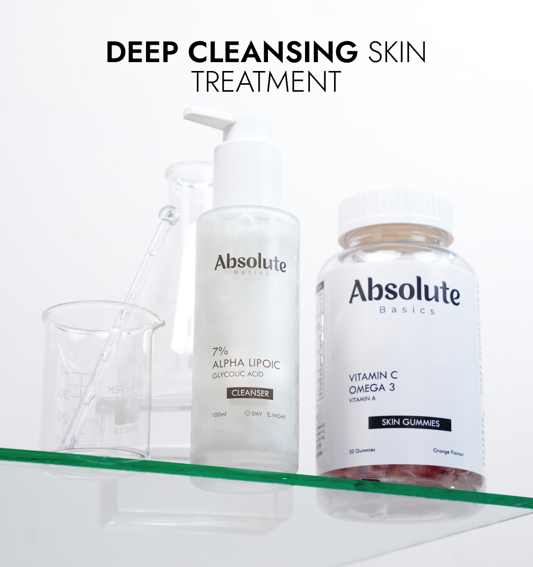 7% Alpha Lipoic Cleanser + Skin Gummies